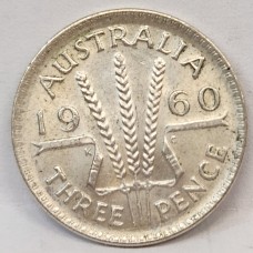 AUSTRALIA 1960 . THREEPENCE